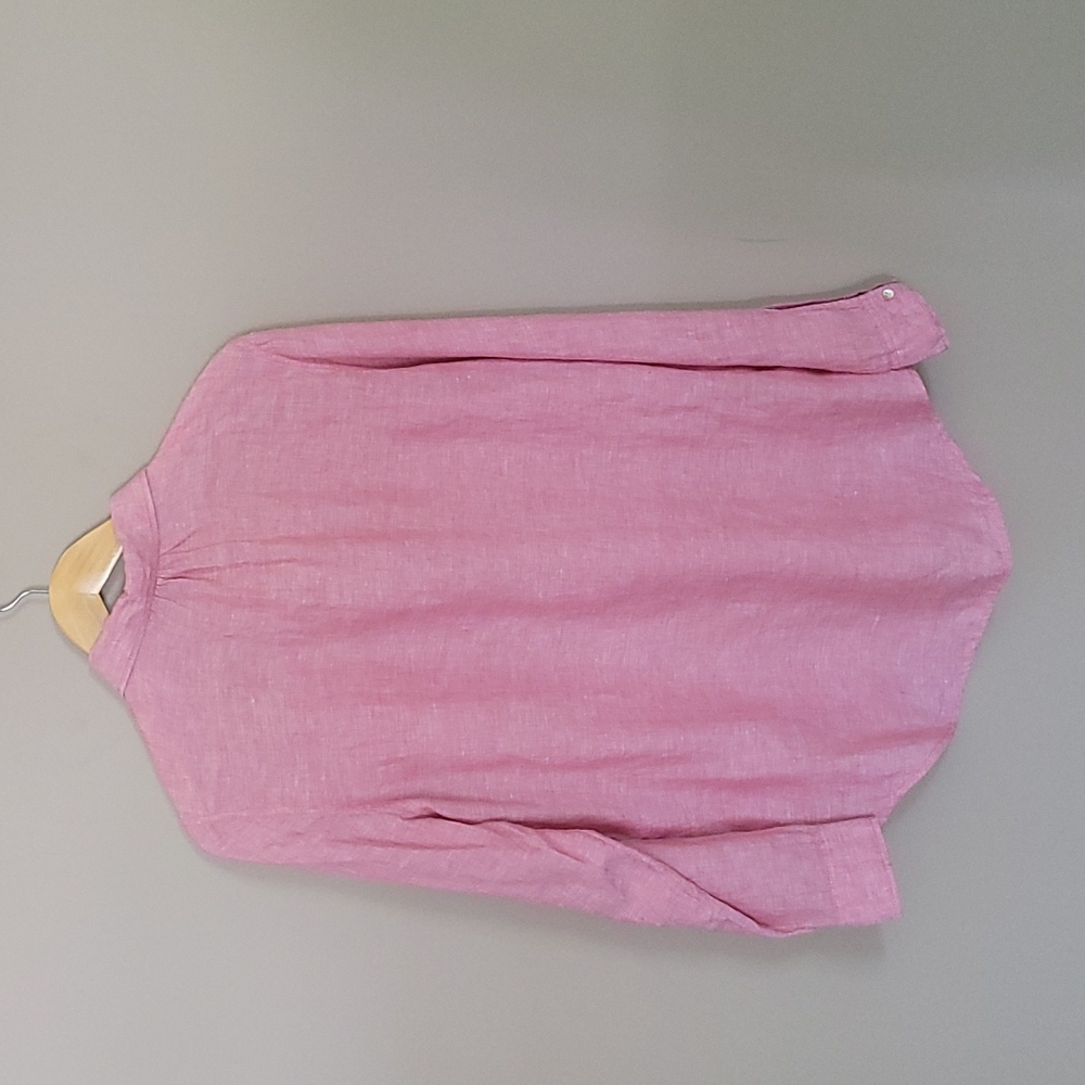 Pink linen button down - Picture 5 of 5